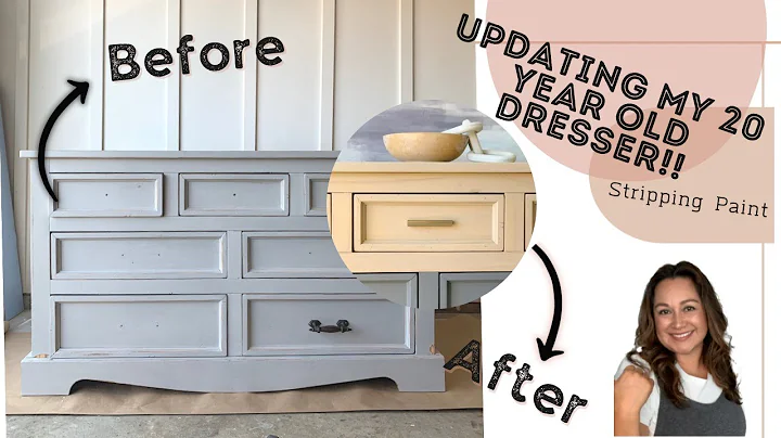 Updating My 20 Year Old Dresser | UGLY DUCKLING CHALLENGE Dresser Makeover |Furniture Flip