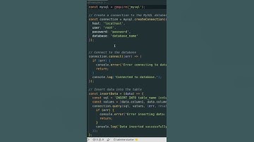 MySQL Example in NodeJs