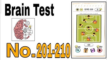Brain Test Level 201 - 210 Walkthrough Solution / The Games
