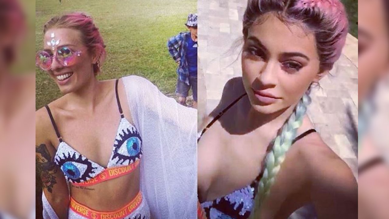 Kylie Jenner dons Louis Vuitton monokini and head scarf in