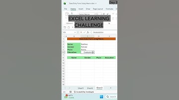 Formulir Entri Data menggunakan Makro | Hari ke-3 | Tantangan Excel 7 Hari #excel