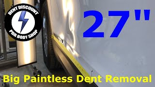 Big Paintless Dent Removal 27' No Paint No Filler