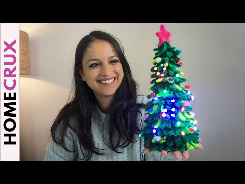 How to Make Christmas Tree From Pipe Cleaners | Under $15 Crafts