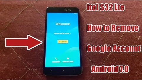 itel S32 Lte Android 7.0 frp Remove Google Lock itel S32 7.0 Pie Bypass Google account without PC