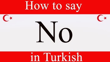 Learn Turkish & How To Say "No" in Turkish | Learn Turkish Language