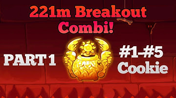 [Cookie Run: Ovenbreak] 221M Breakout Mode Combi! (Part 1)