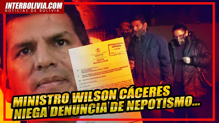 EL MINISTRO WILSON CCERES niega NEPOTISMO y sus co...