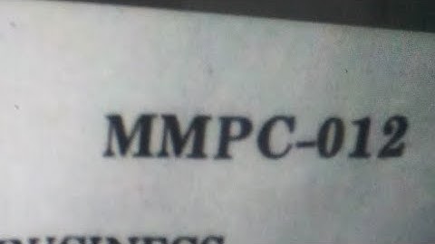 IGNOU MBA MMPC-012 DEC 2023 Year Solved Question Paper-DEC 2023 | IGNOU Solved Question Paper