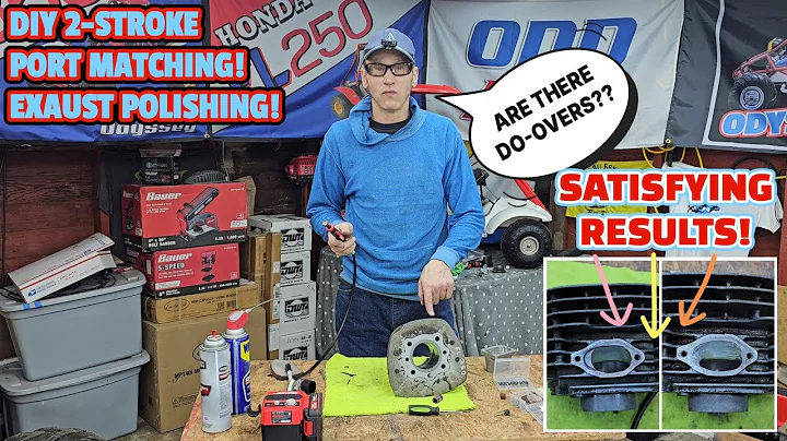 DIY Port Matching/Polishing: The Cheap Way to Go Fast! HONDA ODYSSEY FL250 2-STROKE ENGINE BUILD!