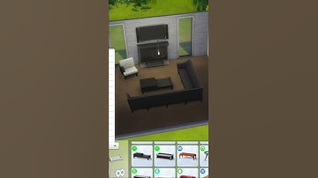 Modern Living Room | Sims 4 #sims #sims4 #build #livingroom #create #modern #contemporary #ideas