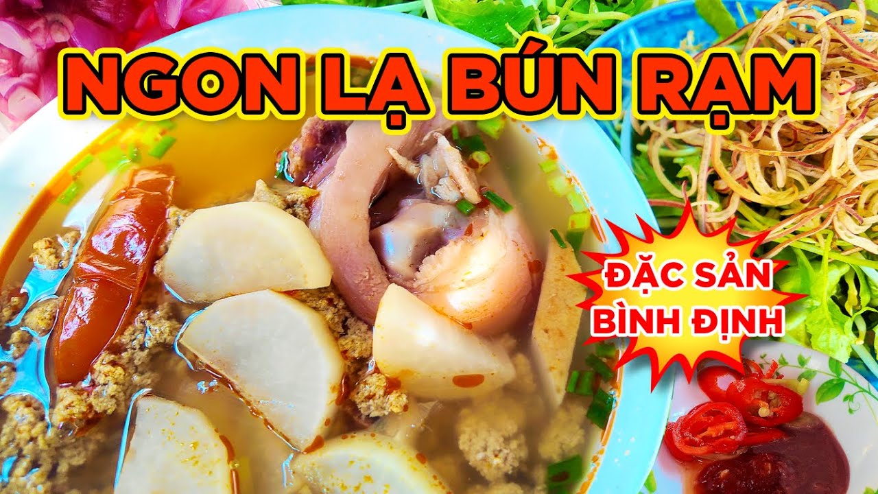 TƯỞNG KHÔNG NGON ai dè NGON KHÔNG TƯỞNG!!! BÚN RẠM BÌNH ĐỊNH - QUY NHƠN ...