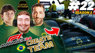 F1 MANAGER 24 CREATE A TEAM (Lotus F1 Team) S2 #22 | CHANGEABLE CONDITIONS
