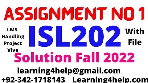isl202 assignment 1 solution fall 2022 2022 Isl202 assignment 1 2022 isl202 assignment 1 fall 2022