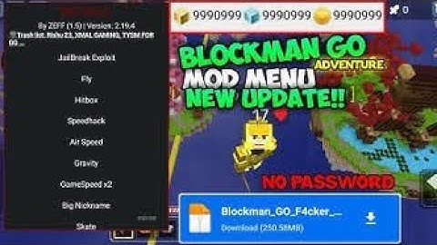 Garena-Blockman Go Hack Mod Menu Lastest Version 2.26.3| not clickbait| 100% works