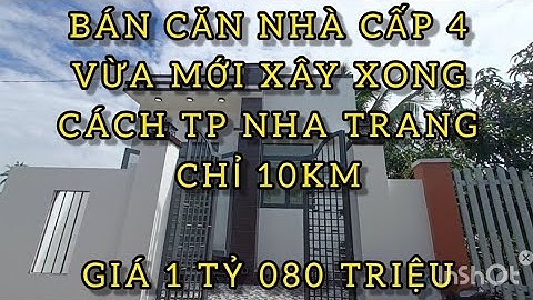 BÁN NHÀ ĐẸP XÃ DIÊN ĐIỀN HUYỆN DIÊN KHÁNH. VỀ TP NHA TRANG 10KM. GIÁ 1 TỶ 080