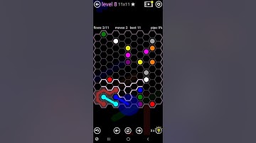 How To Solve Flow Free Hexes Pathway Pack Level 8 11x11 Board Walk Through Solution Walkthrough