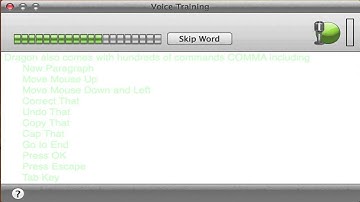 Voice Profile Training - Dragon Dictatate for Mac