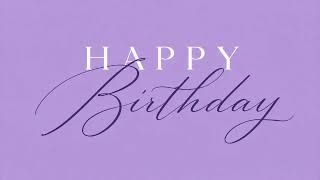 Happy Birthday Party Screen 🎂 Lilac Theme | 2 Hours | Soft Elegant TV Background screenshot 5