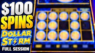 $100 Spins on Dollar Storm! | Full 30-Minute Casino Session