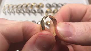 D Shape Wedding Ring, Medium Weight Overview 3 of 8