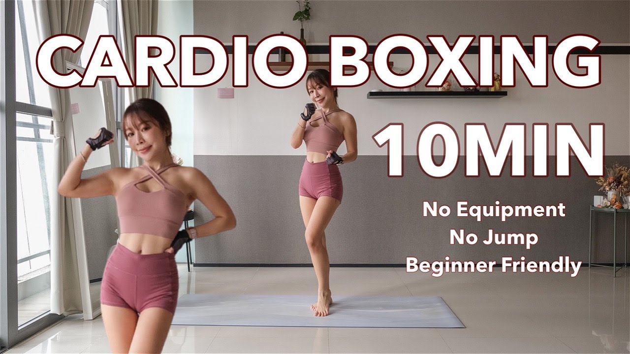 10 MIN CARDIO BOXING - No Equipment No jump Beginner Friendly - YouTube