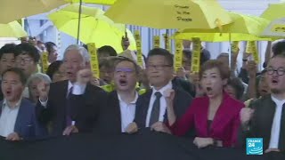 Hong kong pro-democracy protest leaders go on trial