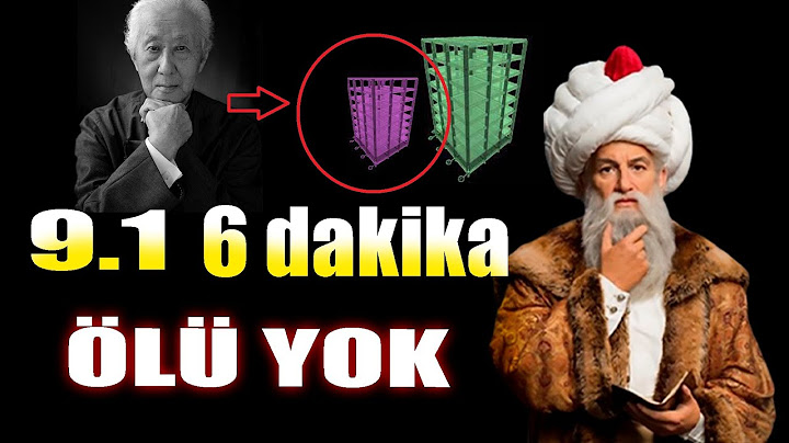 MİMAR SİNAN BULDU JAPONLAR KULLANIYOR ! DEPREMSAVAR