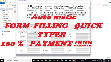 QUICK Typer for Offline/Online DIRECT form filling image to excel job INDIA - Insurance, mortgage