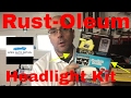How to use the Rustoleum Wipe New headlight restoration kit. (product review)