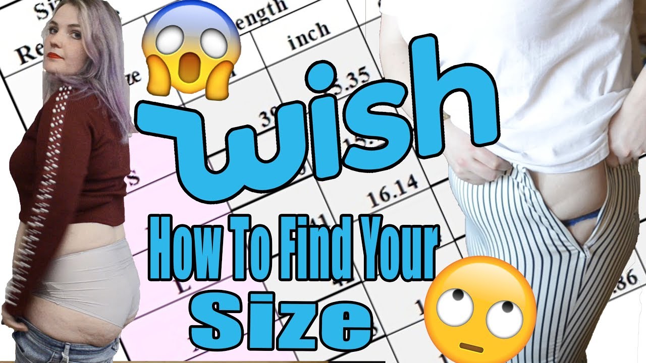 Size Chart For Wish