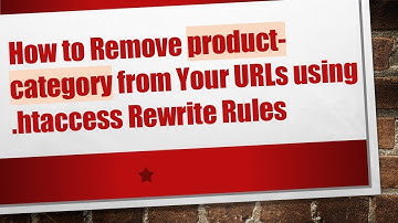 How to Remove product-category from Your URLs using .htaccess Rewrite Rules