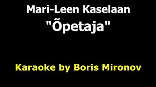 Video thumbnail of ""Õpetaja" Mari-Leen Kaselaan, karaoke"