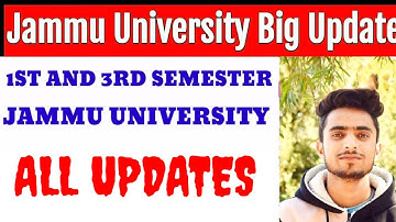 JAMMU UNIVERSITY LATER ON RESULT ||MASS PROMOTION 1ST AND 3RD SEMESTER