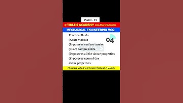 MECHANICAL ENGINEERING MCQ 3 #shorts #tiklesacademy #mechanicalengineering