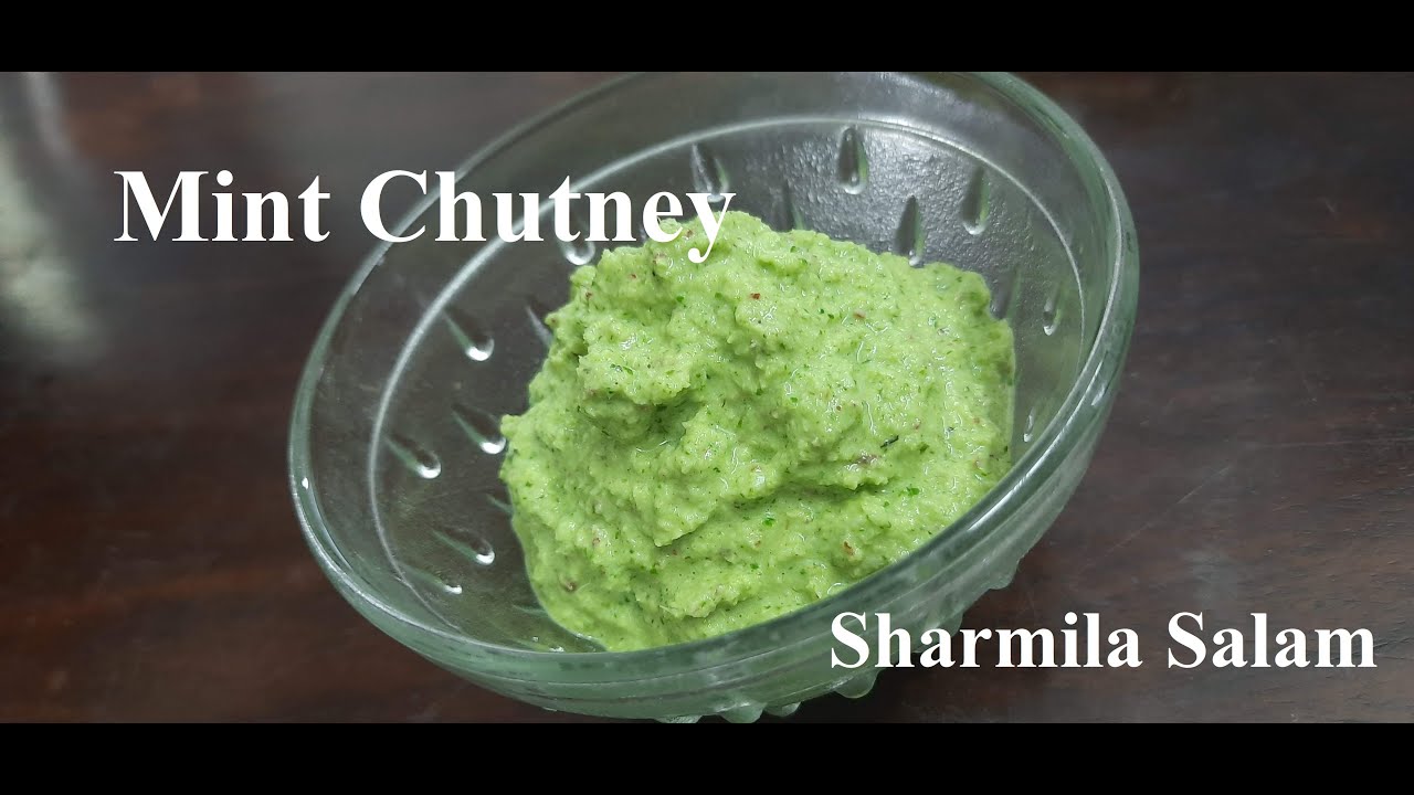 Mint Chutney Recipe Indian Style Tamilian Cookery YouTube