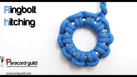Ringbolt hitching using the cow hitch