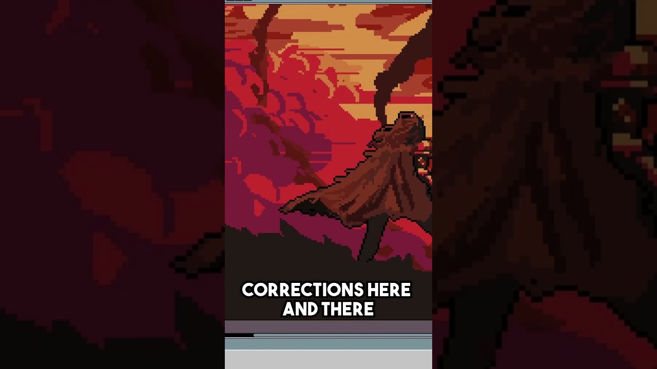 Смотрите, как я рисую огромного пиксельного дракона в Aseprite! 