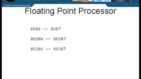 Assembly Language Training: Part 9 (3 of 6) - Floating Point (Floating Point Processor)