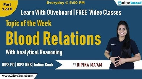 IBPS PO: Blood Relation + Seating Arrangement Puzzles | Reasoning Video Class by Oliveboard