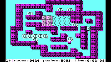 Soko-Ban MS-DOS Variant, Level 14