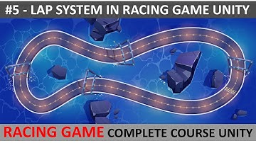 Lap System Unity Car Racing Game #5 | Car Racing Game Complete Course Unity 3d