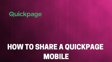 How to Share a Quickpage Video Email Mobile App Tutorial