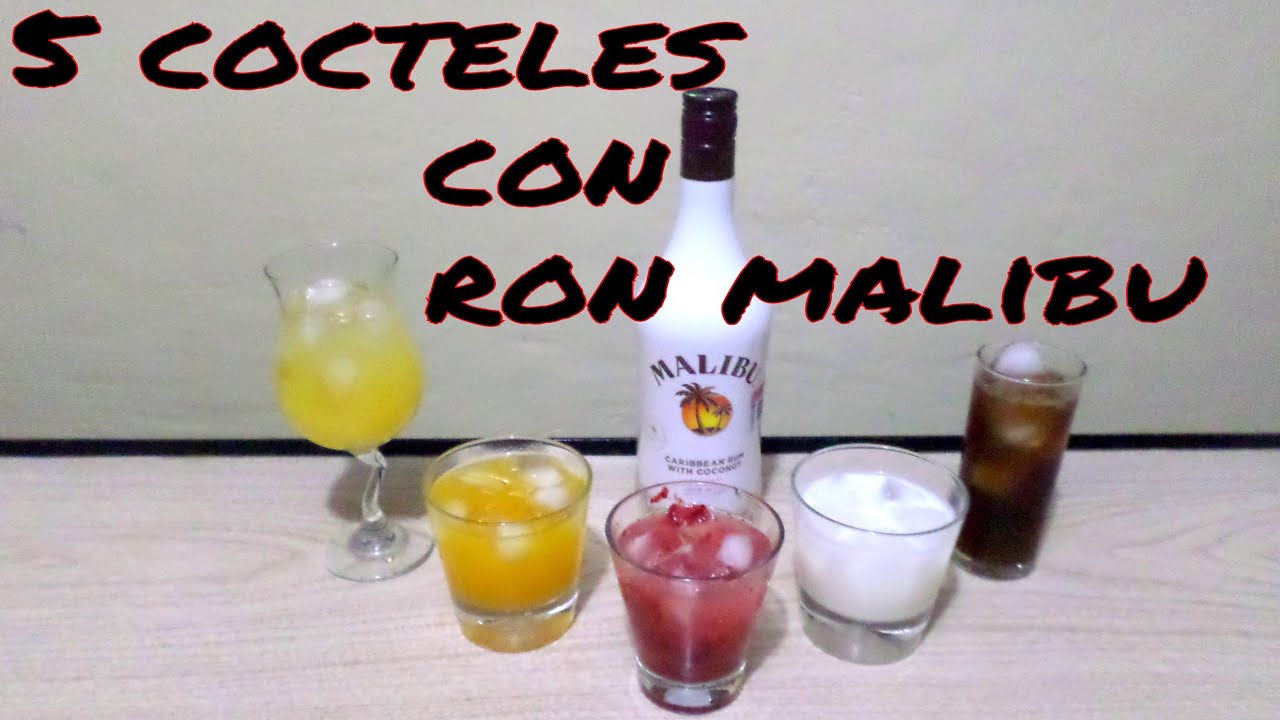 Como Tomar Ron Malibu How Drink Malibu - Tragos y Cócteles/Cocktails & Shots - YouTube