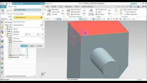 Bài 5  Các phương pháp tạo Datum Plane, Axis, CSYS, Point NX 11