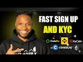 Which is the fastest CRYPTO Exchange For SIGN UP & KYC Verification.