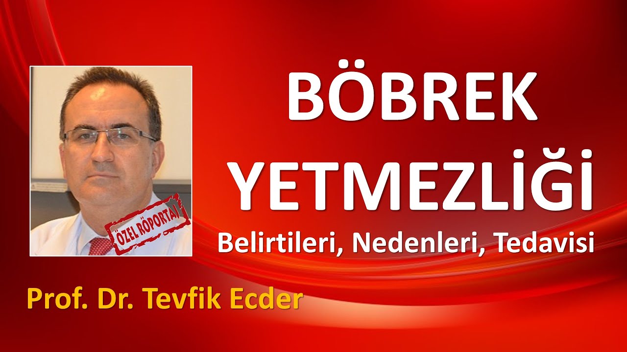 BÖBREK YETMEZLİĞİ TEŞHİS VE TEDAVİSİ Prof  Dr  Tevfik Ecder