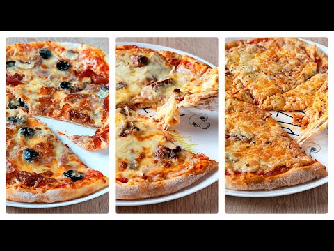 Así es como hay que hacer la MASA de pizza! Las TRES mejores recetas