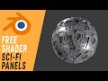 FREE Scifi Panels Shader Node! #b3d