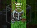 Minecraft Glass Texture Evolution #shorts
