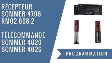 Comment programmer un récepteur Sommer 4796 avec une télécommande Sommer 4020 ?